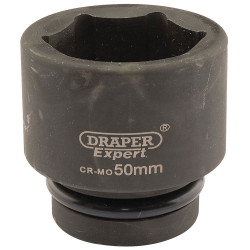 Draper Expert 05125 Expert 50mm 1&quot; Square Drive Hi-Torq&#xAE; 6 Point Impact Socket