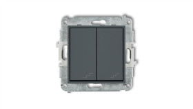 Icon Mechanizm Łącznika Podwójnego Schodowego Grafitowy Mat 28Iwp-33
