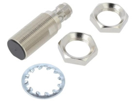 Czujnik indukcyjny o zasięgu 0÷12mm, konfiguracji wyścia PNP / NO, napięciu zasilania 10÷30VDC, obudowie M18 E2E-X12B1T18-M1