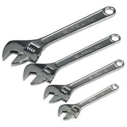 Siegen S0449 Adjustable Wrench Set 4pc 150, 200, 250 and 300mm