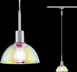 96975 URail pendant light Sarrasani, E14, max. 20 W, dimmable, chrome/