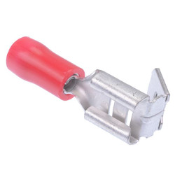 6.3mm Red Piggyback Double Crimp Connector Terminal (Pack of 100)