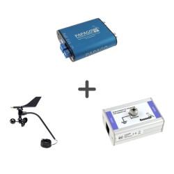 Papago Meteo RS: Zestaw stacji meteorologicznej PAPAGO Meteo RS z anemometrem i ochroną przeciwprzepięciową