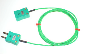 Kabel termopary/przewód przedłużający K dł. 10m 7/0.2mm -75 → + 260 °C PFA 2-żyłowy Nieekranowany