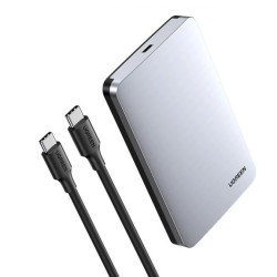 Kieszeń Ugreen CM300 70499 na dysk twardy 2,5 SATA 3.0 6Gbps - szary + kabel USB-C - USB-C 0.5m