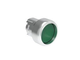 Metalowy przycisk fi22mm osłonięty samoczynny powrót Zielony LPSB303