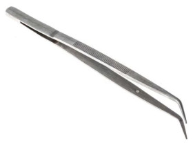 Pęseta, dł. 150, materiał: Stal nierdzewna, RS PRO