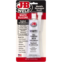 J-B Weld JB31312 Silicone Sealant &amp; Adhesive White 85g
