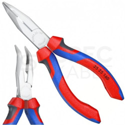 Szczypce półokragłe tnące uniwersalne 160mm wygięte chromowane dla elektryka KNIPEX 25 25 160
