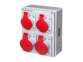 Rozdzielnica budowlana RB gniazda 2x16A/5 2x32A/5 IP44 RSK-3 940070 ELEKTROMET