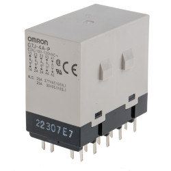 Przekaźnik mocy 120V ac 4PST-NO Omron, montaż PCB Otwór przezierny