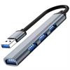 HUB wtyk USB A - 1x gniazdo USB 3.0 + 3x USB 2.0