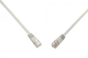Patchcord płaski CAT5E UTP LSOH 10m szary non-snag-proof C5E-111GY-10MB