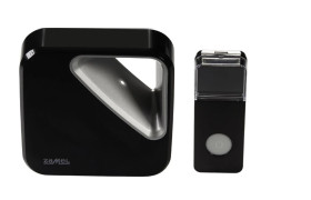 Dzwonek bezprzewodowy bateryjny ZUMBA 80dB 36 dźwięków zasięg 150 metrów czarny ST-390 SUN10000422