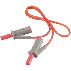 VOLTCRAFT VC8063400 Safety test lead Banana jack 4mm0.50 m; Red; MSB-5010 A