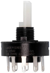 C & K Switches R10015RS02B Przełącznik obrotowy 20 V, 20 V/DC Pozycje przełączenia 10 1 szt.