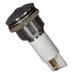Signal light, 24 V (DC), white, 1 cd, Mounting Ø 19 mm, pitch 1.25 mm, LED number: 1, Q19P1CXXW24E