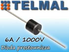 Dioda prostownicza 6A 1000V