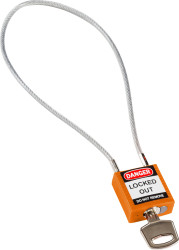 Blokada Kłódki z kluczem i kłódki zabezpieczające Brady Pomarańczowy długość pałąka: 203.20mm zamki: 1