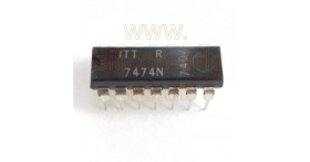 7474 (7474N) Dual D-type flip-flops - ITT