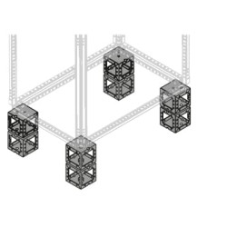 Element podstawy Narożnik podstawy/cokołu 1STQ007207A0000 Blacha stalowa galwanizowana Płytki modułowe — System Pro E