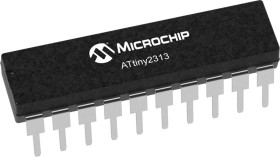 Mikrokontroler Microchip ATTINY2313 SOIC 20-pinowy Powierzchnia AVR 8kB 8 bit 20 MHz, 128 bit RAM Flash, 2.7 V