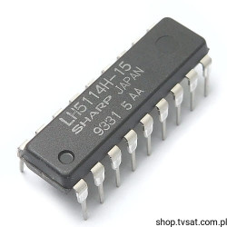 LH5114H-15 16KBit SRAM Memory DIP18 SHARP