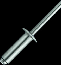 Blind rivet, hole Ø 3.3 mm, L 13.5 mm, aluminum/steel, 001.08.788