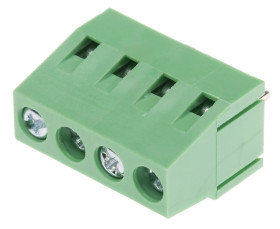 Klucz polaryzacyjny 4 -pinowe raster 5mm Przewlekany Męski RS PRO