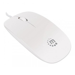 Mysz Optyczna USB 1000dpi SuperSlim Biała Manhattan