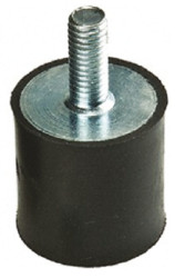 Podstawka antywibracyjna M8 średnica 40mm wysokość całkowita 35mm Nóżka sprężysta męska