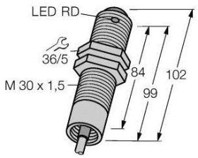 Bezzwrotny czujnik fotoelektryczny Turck SM30SRLE W/30 3047826 1 szt.
