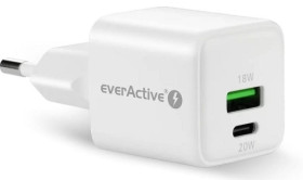 SC-330Q ładowarka sieciowa, wyjście USB A, USB C, moc 20W, biała