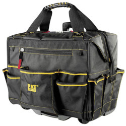 CAT 980198N Rolling Tool Bag 470x280x420mm 18 Pockets Wheels Handle