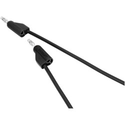 VOLTCRAFT MSB-100-1-SW Test lead 4 mm plug 4 mm plug.00 m Black