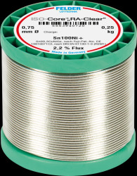 5553940720 Lead-free solder with copper content, Ø 0.75 mm, 250 g