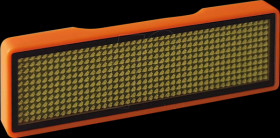125914 LED nameplate, 11x44 pixels, USB - Frame: plain - LED: orange