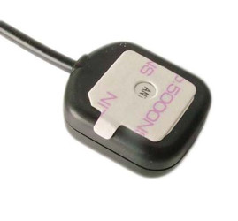 Antena GPS ALPHA19/3M/SMAM/S/S/17 Klej, SMA Kwadrat Męskie, Siretta 1dBi GPS ALPHA 19