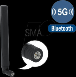 12633 Antenna 5G LTE SMA connector, omnidirectional, tilting joint