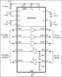 3.0V, ±15kV ESD-Protected RS-232 Transceivers for PDAs and Cell Phones