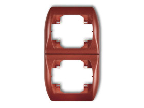 TREND Ramka pionowa 2 podwójna brązowy metalik 9RV-2 KARLIK