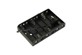 6xAA Battery Holder with DC2.1 Power Jack