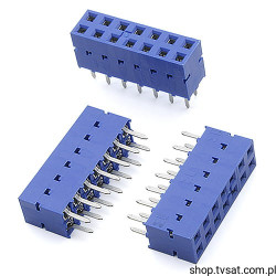 76342-407 Socket 2 x 7 Pin THT BERG