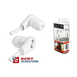 Słuchawki LTC51 Douszne, Jack 3,5mm Białe