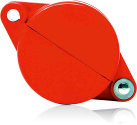 Blokada Blokada zasuwy RS PRO rozmiar mocowania 63.5mm Czerwony zamki: 1