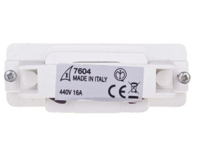 Łącznik liniowy do szynoprzewodu 3P+N owalny biały IV7604-10-W31