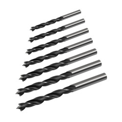 Wiertła do drewna 7szt 3-10mm zestaw