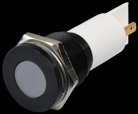 Q16F1BXXW220E Indicator LED, 220 V AC, 16 mm, FASTON, white/BlC