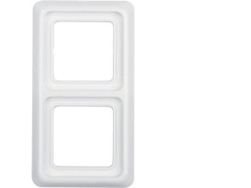 IP44 Ramka 2 podwójna z uszczelką biały 53132909 HAGER