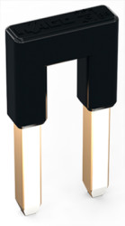 Jumper, 2-fold, dark gray for conductor entry, 221-942